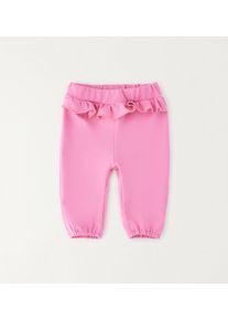 Shorts IDO "BABY GIRL TWO PIECES SET", M&auml;dchen, Gr. 62, EURO-Gr&ouml;&szlig;en, wei&szlig;, pink, 95% Baumwolle, 5% Elasthan, Hosen Shorts