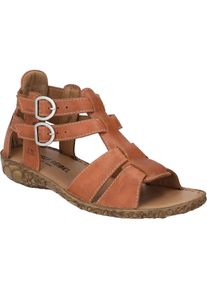 Sandale Josef Seibel "Rosalie 51, orange", Damen, Gr. 39, orange, Obermaterial: 100% Rindsleder Leather cow., Schuhe Sandale