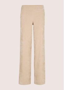 Schlupfhose MADELEINE "Hose Weite Samthose zum Schl&uuml;pfen", Damen, Gr. 48, kiesel, melange, Modern, weit, Hosen Schlupfhose