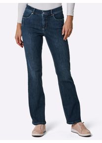 Ascari Damen Stretch-Jeans mit weitem Bein in blue-stone-washed ,Gr&ouml;&szlig;e 23, Witt, 87% Baumwolle, 9% Polyester, 4% Elasthan