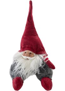 Weihnachtsfigur OTTO HOME "Weihnachtsdeko rot", grau, B:20cm H:22cm T:10cm, Filz, Dekofiguren, Weihnachtsfigur, Wichtel mit Filzm&uuml;tze, H&ouml;he ca. 22 cm