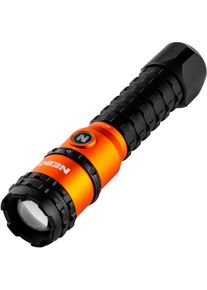 LED Taschenlampe NEBO "NEBO Master Series FL3000", orange (schwarz), H:17,3cm L:4,2cm T:4,2cm, Aluminium, Mobilleuchten, LED Taschenlampe