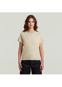 G-Star Raw T-Shirt G-STAR "Raglan", Damen, Gr. L, beige (dk brick), Single Jersey, Obermaterial: 100% Baumwolle, unifarben, regular fit h&uuml;ftbedeckend, Rundhals, Raglan&auml;rmel blind abgesteppte Kante, Shirts T-Shirt, Rundhalsform, mit angesetztem B&uuml;ndchen