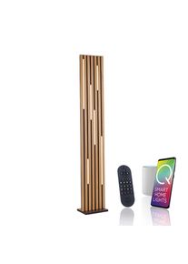 LED Stehlampe "Q-AKUSTIK", braun (holz, natur), 1, H: 162cm, 1 Stk., NEUHAUS Q SMART HOME LIGHTS, Leuchten, LED Stehlampe