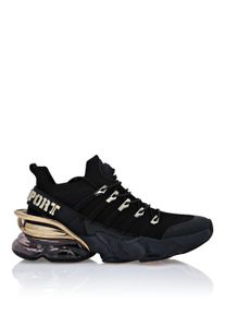 Sneaker Plein Sport "Tiger Attack//Gen.X.04", Damen, Gr. 43, schwarz, gold, Polyester, Polyurethane, Schuhe Sneaker