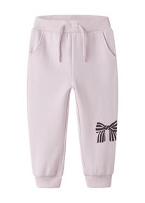 Sweathose name it "NMFOLINIAS NREG PANT SWE BRU PB", M&auml;dchen, Gr. 98, N-Gr, rosa (cherry blossom), Sweatware, Obermaterial: 60% Baumwolle, 40% Polyester, bedruckt, lang, Hosen Sweathose, Baumwollmischung
