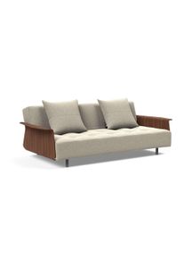 Schlafsofa INNOVATION LIVING &trade; "Longhorn, G&auml;stebett, Couch, Tagesliege, Bettsofa", beige, B:245cm H:79cm T:114cm, Sofas, Schlafsofa, Schlaf-, Relax-, oder Sitzposition, Armlehnen, Liegefl&auml;che 140x200 cm