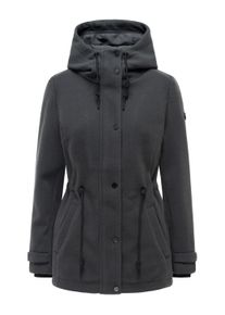 Kurzmantel Navahoo "Kurzmantel L&auml;chelstern 14", Damen, Gr. XS, grau (anthrazit), Obermaterial: 100% Polyester PES. Obermaterial: Futter: 100% Polyester PES., M&auml;ntel Kurzmantel