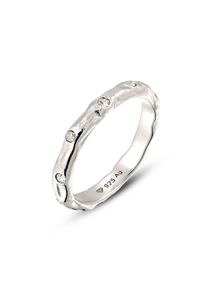 Silberring Elli "Ring Kristalle von Swarovski Wei&szlig; 925 Sterling Silber" Gr. 58, silber, Fingerringe, Damen, 58, Silber 925 (Sterlingsilber), Silberring