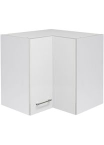 Eckh&auml;ngeschrank FLEX-WELL "Kopenhagen", wei&szlig; (wei&szlig; matt), B:60cm H:54cm T:32cm, Holzwerkstoff, Schr&auml;nke, Eckh&auml;ngeschrank, (B x H x T) 60 x 54,8 x 32 cm
