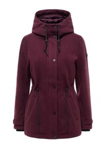 Kurzmantel Navahoo "Kurzmantel L&auml;chelstern 14", Damen, Gr. XS, rot (wine), Obermaterial: 100% Polyester PES. Obermaterial: Futter: 100% Polyester PES., M&auml;ntel Kurzmantel