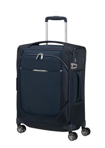 Handgep&auml;ck-Trolley Samsonite "SPINNER", Damen, Gr. B/H/T: 40cm x 55cm x 22cm 39 l, blau, Recycle-Polyester, Koffer Handgep&auml;ck-Trolley, 100% recyceltes PET (Au&szlig;en & Innenfutter), Packw&uuml;rfel inklusive