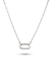 Kette ohne Anh&auml;nger ELLI "Halskette Karabiner-Charm 925 Sterling Silber" Gr. 40, silber, Halsketten, Damen, Silber 925 (Sterlingsilber), Kette ohne Anh&auml;nger
