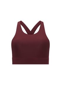 Sport-BH FABLETICS "Fabletics Sport-BH NO-BOUNCE HIGH IMPACT SPORTS BRA", Damen, Gr. M, rot, Sportlich, BHs Sport-BH, mit breitem Unterbrustband