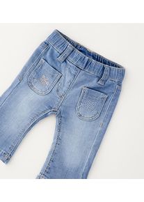 Bequeme Jeans IDO "BABY GIRL TROUSERS", M&auml;dchen, Gr. 68, EURO-Gr&ouml;&szlig;en, clear washed, 99% Baumwolle, 1% Elasthan, Jeans Bequeme Jeans