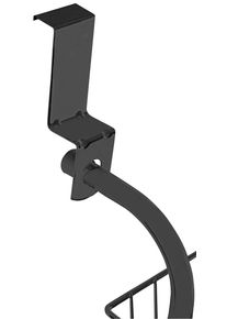 Schuhregal WENKO "T&uuml;rregal", schwarz (schwarz, grau), B:59cm H:151cm T:14cm, Kunststoff, Metall, PVC, Regale, Schuhregal, f&uuml;r 18 Paar Schuhe