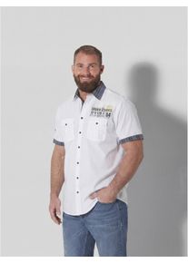 Kurzarmhemd Jan Vanderstorm "Kurzarmhemd HUMFRED", Herren, Gr. XL, wei&szlig;, Hemden Kurzarmhemd