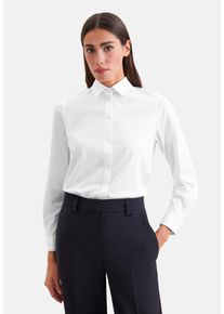 Hemdbluse SEIDENSTICKER, Damen, Gr. 4XL (48), wei&szlig;, Blusen Hemdbluse, 1/1 Kragen Uni