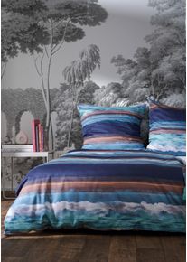 Bettw&auml;sche Apelt "Dream", blau, B/L: 135cm x 200cm, 1 Stk., 1 Stk., Satin (Bio-Baumwolle), B/L: 80cm x 80cm, 2, Satin (Bio-Baumwolle), Bezug: 100% Baumwolle, Bettw&auml;sche, Bettw&auml;sche, Bettw&auml;sche-Set mit Rei&szlig;verschluss, Baumwoll-Satin, Digitaldruck