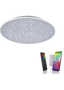 LED Deckenleuchte "Q-NIGHTSKY", silber (aluminiumfarben), 1, &Oslash; 48,5cm, 1 Stk., NEUHAUS Q SMART HOME LIGHTS, Leuchten, LED Deckenleuchte