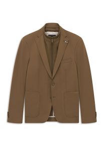 Sakko Bugatti "Regular Fit", Herren, Gr. 54, braun (70, cognac), 85% Polyamid, 15% Elasthan, unifarben, regular fit, Sakkos Sakko, Regular Fit Dynamic Series Stretch