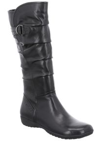 Rei&szlig;verschlussstiefel Josef Seibel "Naly 23", Damen, Gr. 40, XS-Schaft, schwarz, Leder, Schuhe Rei&szlig;verschlussstiefel, Stiefel, Schlupfstiefel, Winterstiefel mit Raffungen und XS-Schaft