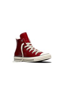 Sneaker Converse "Chuck Taylor All Star", Damen, Gr. 42, park rot, egret, schwarz, Leder, Schuhe Sneaker, mit zwei Laces