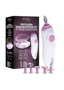 Italian Design Kit professionnel de manucure/p&eacute;dicure | blanc/rose