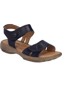 Sandale Josef Seibel "Debra 58, ocean", Damen, Gr. 36, blau (ocean), Obermaterial: 100% Rindsleder Leather cow., Schuhe Sandale