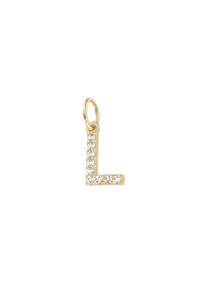 Buchstabenanh&auml;nger Luigi Merano "Anh&auml;nger Buchstabe L mit Zirkonia, Gold 375", gold, Schmuckanh&auml;nger, Damen, Gelbgold 375, Buchstabenanh&auml;nger