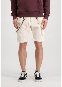 Shorts Alpha Industries "Utility Slim Shorts", Herren, Gr. 34, Normalgr&ouml;&szlig;en, wei&szlig; (jet stream wei&szlig;), Obermaterial: 98% Baumwolle, 2% Elastan, Hosen Shorts