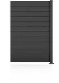 Gartenzaun STAKET PRO "Anbauzaun Paneel 150", schwarz (anthrazit struktur), H:180cm, Aluminium, Zaunelemente, Gartenzaun, LxH: 124,2x187 cm, 1 Element &aacute; 120 cm Breite