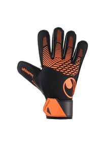 Torwarthandschuhe Uhlsport "Torwarthandschuhe FM ZNE Starter Resist+ Kids", Kinder, Gr. 7, schwarz (schwarz, fluo orange), Obermaterial: 81% Gummi rubber. 13% Polyester PES. 6% Nylon NY., Handschuhe Torwarthandschuhe