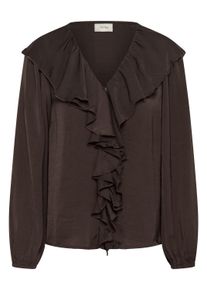 Langarmbluse Cream "Damen Bluse langarm CRBeliv", Damen, Gr. 36, braun (java), Obermaterial: 100% Polyester PES., Blusen Langarmbluse