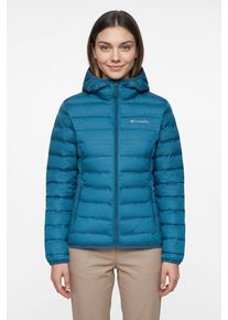 Daunenjacke Columbia "Lake 22 II Down Hooded Jacket", Damen, Gr. XL (46/48), phoenix blau, Web, Obermaterial: 100% Polyester. Futter: 100% Polyester. Wattierung: 100% Daunen, normal, Jacken Daunenjacke, mit Daunenwattierung, wasserabweisend, windabweisend