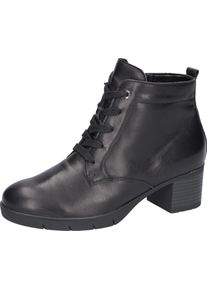 Waldl&auml;ufer Stiefelette WALDL&Auml;UFER "H-Nadja", Damen, Gr. 3, Textil, schwarz, Nappaleder, Schuhe Stiefelette, Schn&uuml;rstiefelette, Schn&uuml;rboots in Komfortweite H