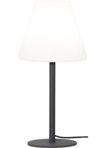 Au&szlig;en-Stehlampe "Tischlampe Kreta", schwarz (grau), B:28cm H:60cm L:28cm T:28cm &Oslash;:28cm, PARFORCE TRADITIONAL HUNTING, Leuchten, Au&szlig;en-Stehlampe, 60cm H&ouml;he, E27-Fassung, max 25 W, 3 m H05RN-F-Kabel, IP65