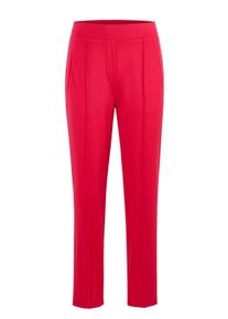 Schlupfhose GOLDNER "Kurzgr&ouml;&szlig;e Elegante 7/8-Schlupfhose SARA", Damen, Gr. 27, K-Gr, rot, Obermaterial: 50% Polyamid PA. 45% Viskose CV. 5% Elasthan EL., Hosen Schlupfhose, Ohne