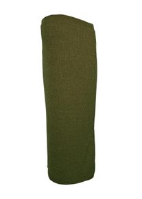 Midirock MAMALICIOUS "MLMELONI JRS MIDI SKIRT HW NOOS", Damen, Gr. M, sphagnum detail:melange, Strick, Obermaterial: 95% Polyester, 5% Elasthan, meliert, regular fit wadenlang, R&ouml;cke Midirock, Materialmix, High Waist