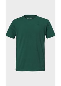 Sch&ouml;ffel Funktionsshirt SCH&Ouml;FFEL "T Shirt Hohberg M", Herren, Gr. 50, gr&uuml;n (6995, gr&uuml;n), Oberstoff: 60% Baumwolle, 40% Polyester, Rundhals, Shirts Funktionsshirt