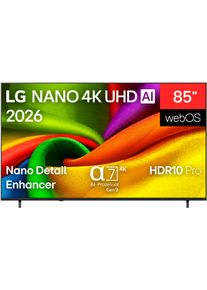 LG LED-Fernseher "85NU850B6LA", Energieeffizienz: F, bunt (schwarz), 85 &Prime;, Fernseher, LED-Fernseher, Topseller
