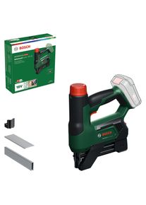 Bosch Home and Garden Akku-Tacker BOSCH HOME & GARDEN "AdvancedTacker 18V-25 solo", gr&uuml;n, B:6,7cm H:24cm L:26,7cm, Tacker, Akku-Tacker, ohne Akku und Ladeger&auml;t