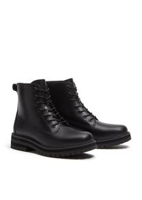 Schn&uuml;rstiefel Timberland "BRITTON DRIVE - MID LACE BOOT", Damen, Gr. 40, Synthetik, schwarz (schwarz full grain), Leder, Schuhe Schn&uuml;rstiefel, Winterstiefel, Schn&uuml;rstiefel, Winterschuhe
