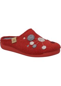 Hausschuh Josef Seibel "Cara 02, rot-multi", Damen, Gr. 40, rot (rot, multi), Schuhe Hausschuh