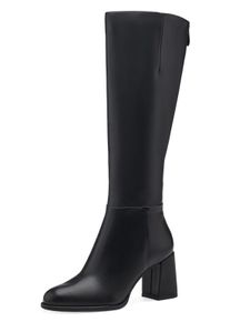 Stiefel Tamaris, Damen, Gr. 40, XS-Schaft, schwarz, Lederimitat, unifarben, Schuhe Stiefel, Langschaftstiefel mit Vario-Schaft durch Rei&szlig;verschluss an der Wade