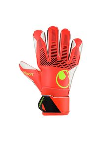 Torwarthandschuhe Uhlsport "Torwarthandschuhe FM ZNE Starter Soft Kids", Kinder, Gr. 3, rot (fluo rot, wei&szlig;, fluo gelb), Obermaterial: 81% Gummi rubber. 13% Polyester PES. 6% Nylon NY., Handschuhe Torwarthandschuhe