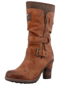 Winterstiefel Mustang Shoes "Palma", Damen, Gr. 40, Normalschaft, braun, Lederimitat, Textil, used, Schuhe Winterstiefel, Kurzstiefel, Winterstiefel mit w&auml;rmendem Textifutter