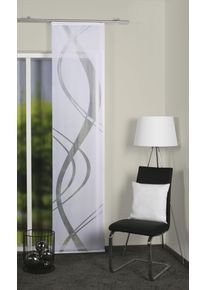 Schiebegardine Home Wohnideen "TIBASO, 1 St&uuml;ck, Paneelwagen, transparent", wei&szlig;, B:57cm H:225cm, Wirkware, Polyester, Gardinen, Schiebegardine, halbtransparent, Topseller