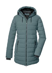 Steppmantel Killtec "KOW 55 WMN QLTD PRK", Damen, Gr. 44, graublau, Obermaterial: 100% Polyester.Futter: 100% Polyester.F&uuml;llung: 100% Polyester, M&auml;ntel Steppmantel, Wasserabweisender, winddichter Damenparka, atmungsaktiv