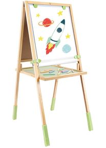 Standtafel HAPE "Multifunktions-Staffelei", bunt, Tafeln, Baby, B/H/L: 94cm x 56cm, Holz teilmassiv, Kunststoff, Standtafel, aus Bambus, B:94cm H:56cm